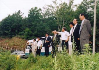 98.8.3 폭우로 인한 관내 도로, 농지 유실 피해지역 현장 확인