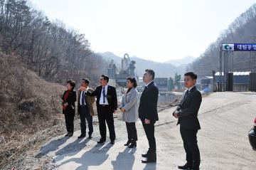 어남동 건축폐기물 중간처리시설 사업부지 현장방문